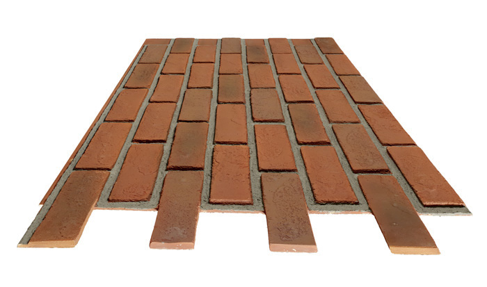 Tumbled Select Brick Interlock - Burnt Orange